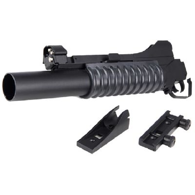 Double Bell M203 Long Type Airsoft Gas Grenade Launcher (Color: Black)