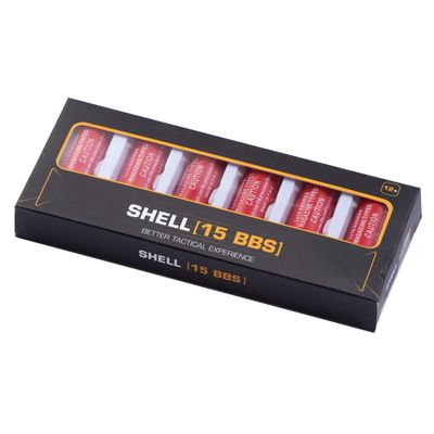 Sentinel Gears 15 Round Shotgun Shells for Multi &amp; Single-Shot Airsoft Shotguns (Pack of 6)