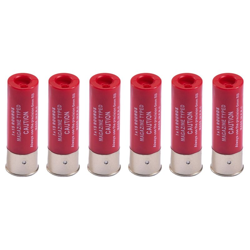 Sentinel Gears 15 Round Shotgun Shells for Multi &amp; Single-Shot Airsoft Shotguns (Pack of 6)