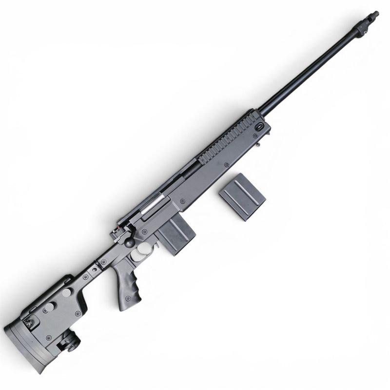 Used Well Airsoft VSR-10 BOLT Action Rifle w/ Folding Stock - BLACK