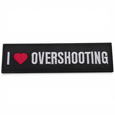 I 'Heart' Overshooting Embroidered Patch