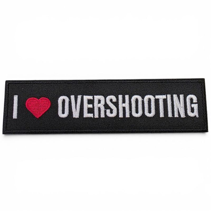 I 'Heart' Overshooting Embroidered Patch