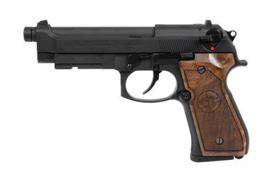 G&amp;G GPM92 GP2 Walnut Wood Grip - Limited Edition Green Gas Pistol