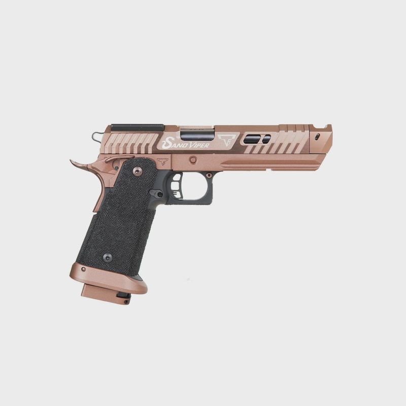 TTI Sand Viper HIGH GRADE Hi Capa by JAG Arms Airsoft Pistol - Green Gas