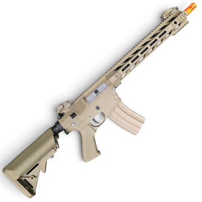 Used Lancer Tactical Gen 2 SPR Interceptor Airsoft AEG Rifle - (Tan) | Pre-Owned