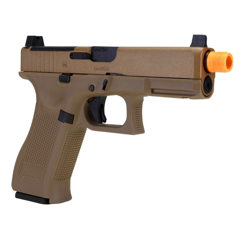 Elite Force GLOCK 19X MOS GBB Airsoft Pistol with Optic Plates and Threaded Barrel – Coyote Tan