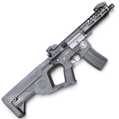 Used Lancer Tactical Low FPS Enforcer Needletail Skeleton M4 Airsoft Rifle (Color: Black)