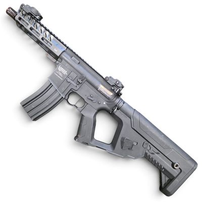 Used Lancer Tactical Low FPS Enforcer Needletail Skeleton M4 Airsoft Rifle (Color: Black)