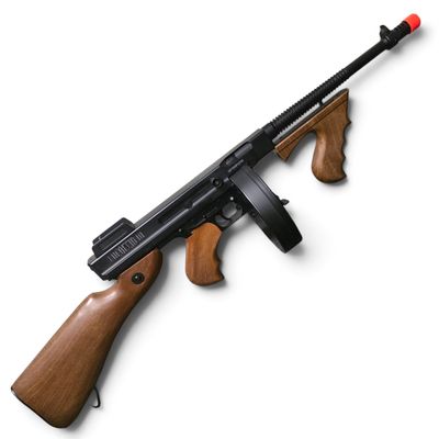 Used Cybergun x Thompson 1928 "Chicago Typewriter" Airsoft AEG Rifle w/ Imitation Wood Furniture | Pre-Owned