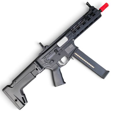Used Matrix x Double Eagle UTR45 Airsoft AEG SMG w/ Modular Handguard and Falcon Gearbox