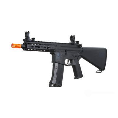 Lancer Tactical Gen 3 Hellion 7" M-LOK Airsoft AEG Rifle w/ Stubby Stock (Color: Black)