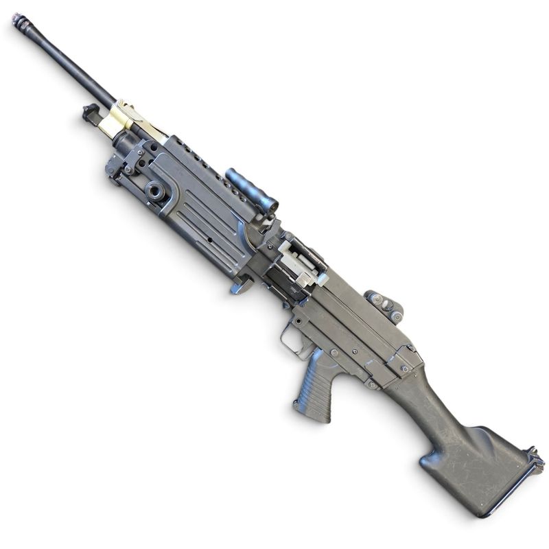 Used Cybergun x FN M249 MINIMI SAW Machine Gun w/ Metal Receiver - A&amp;K (Model: MK II / Black) | Pre-Owned