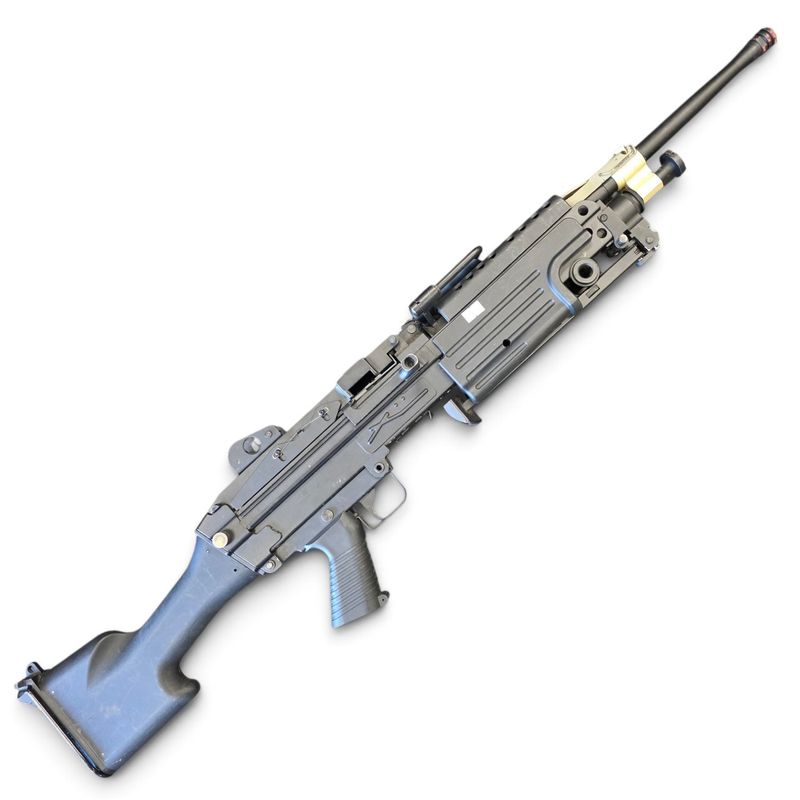 Used Cybergun x FN M249 MINIMI SAW Machine Gun w/ Metal Receiver - A&amp;K (Model: MK II / Black) | Pre-Owned