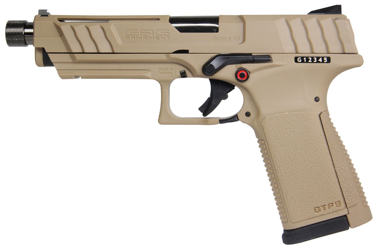 G&amp;G GTP9 Tan Gas Blowback Airsoft Pistol
