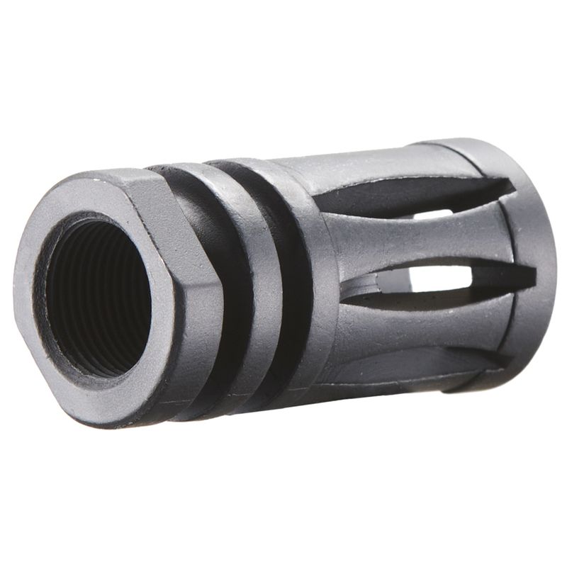 Lancer Tactical Steel Bird Cage Flash Hider – 14mm CCW Airsoft M4/M16 | Black