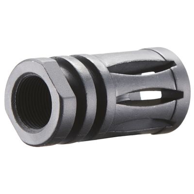 Lancer Tactical Steel Bird Cage Flash Hider – 14mm CCW Airsoft M4/M16 | Black