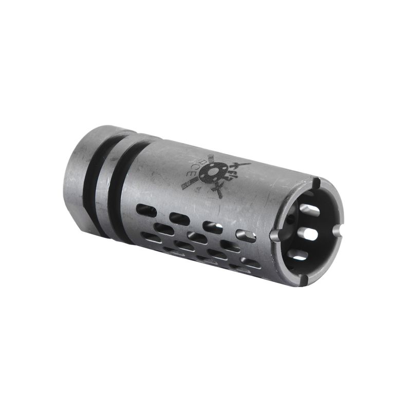 Atlas Custom Works Battle Comp BCE 1.5 Steel Airsoft Flash Hider – Black