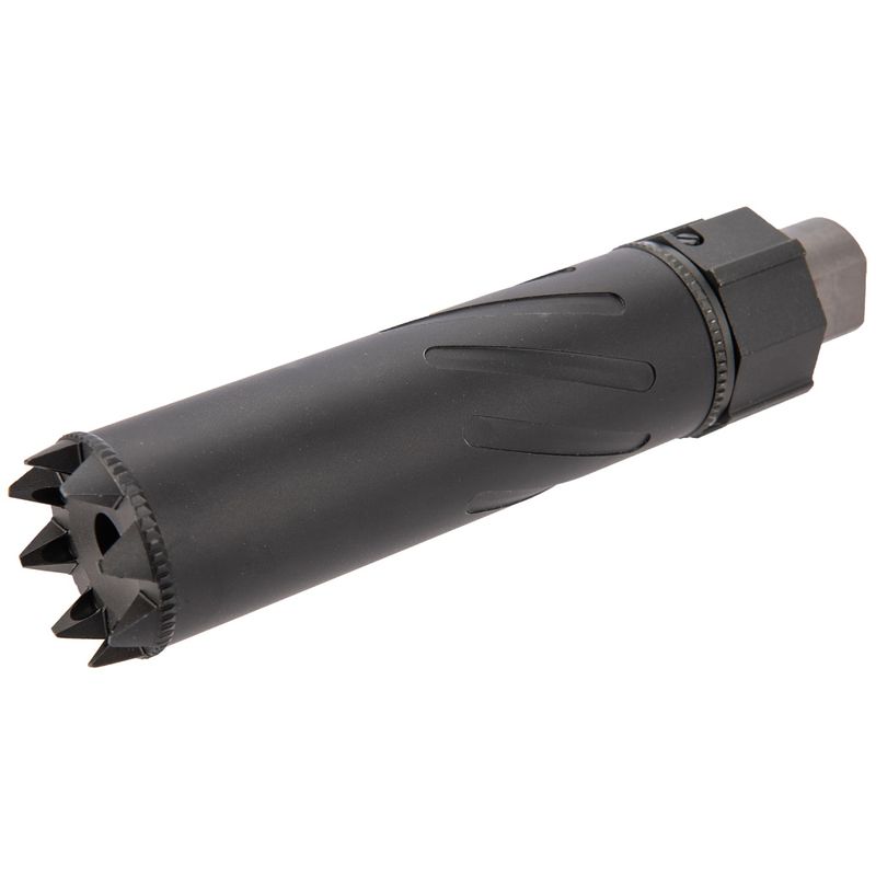 5KU SOCOM556RC Monster QD Airsoft Mock Suppressor with Flash Hider – 6" Fluted | 14mm CCW | Black