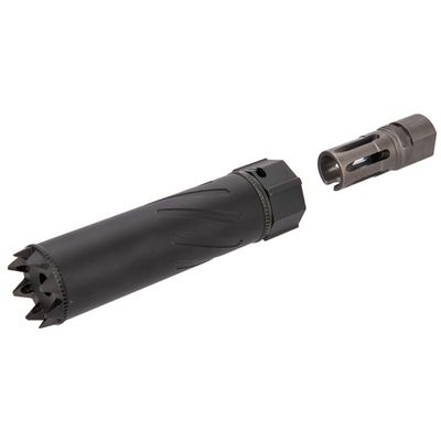 5KU SOCOM556RC Monster QD Airsoft Mock Suppressor with Flash Hider – 6" Fluted | 14mm CCW | Black