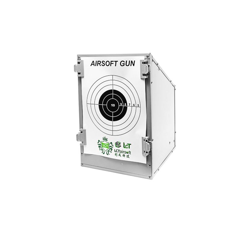 LCT C16 Airsoft BB Shooting Target Box – Full Metal A4 Paper Target Holder