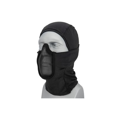Lancer Tactical Shadow Warrior Hood Mesh Balaclava Face Mask – Black / Tan
