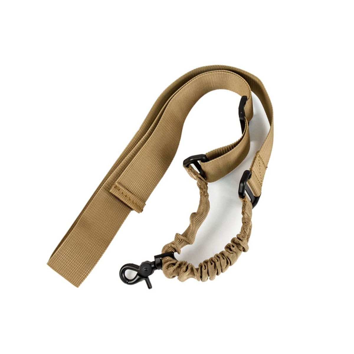 Tactical Adjustable Single Point Airsoft Rifle Sling – Quick Release | Tan