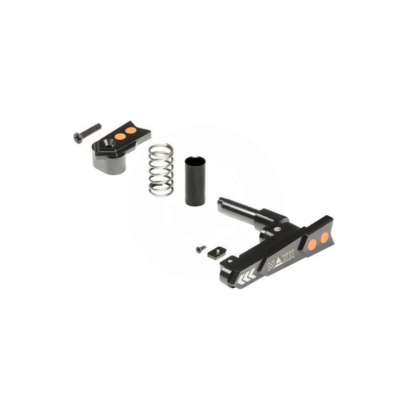 Maxx Model CNC Aluminum Advanced Magazine Release Style A for M4/M16 AEGs – Black