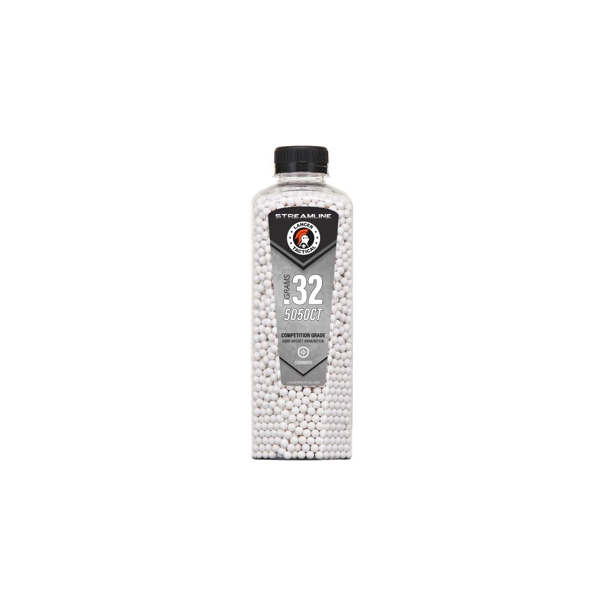 Lancer Tactical Streamline Competition Grade .32g Airsoft BBs – 5,050 Rounds – White