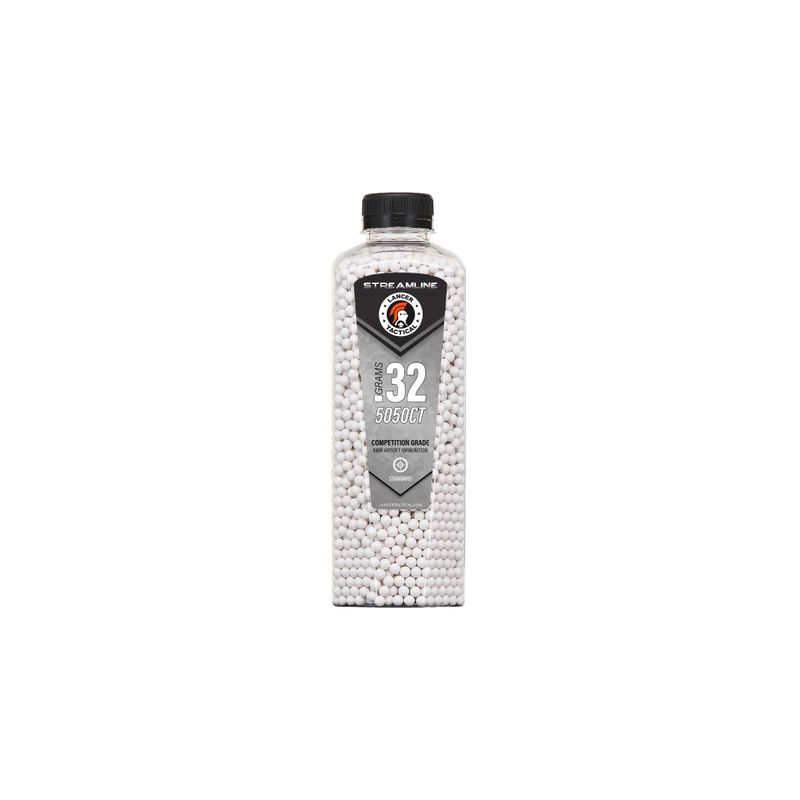 Lancer Tactical Streamline Competition Grade .32g Airsoft BBs – 5,050 Rounds – White
