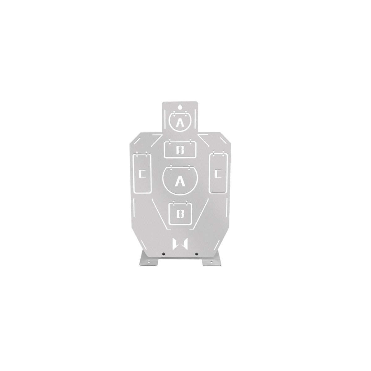 Sentinel Gears Stainless Steel Airsoft Shooting Training Target – Silver