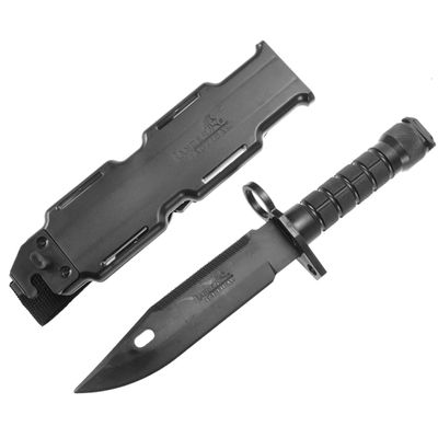 Lancer Tactical M9 Rubber Bayonet Training Knife with Sheath – Black