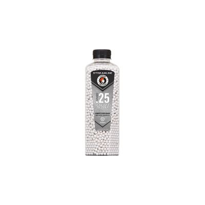 Lancer Tactical Streamline Competition Grade .25g Airsoft BBs – 5,050 Rounds – White