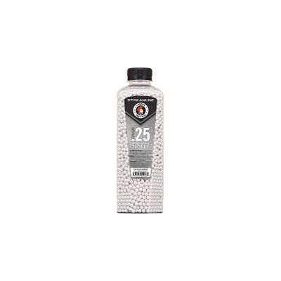 Lancer Tactical Streamline Competition Grade .25g Airsoft BBs – 5,050 Rounds – White