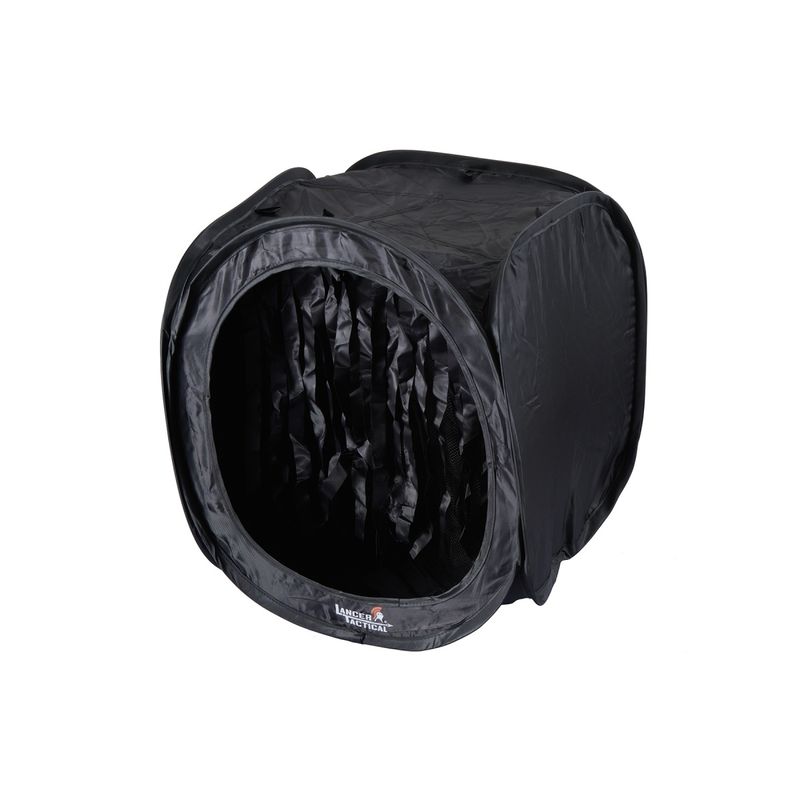 Lancer Tactical Large Portable Airsoft Target Tent with BB Catcher – Black
