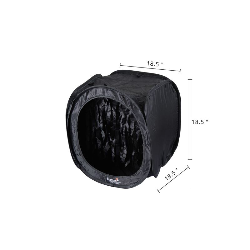 Lancer Tactical Large Portable Airsoft Target Tent with BB Catcher – Black