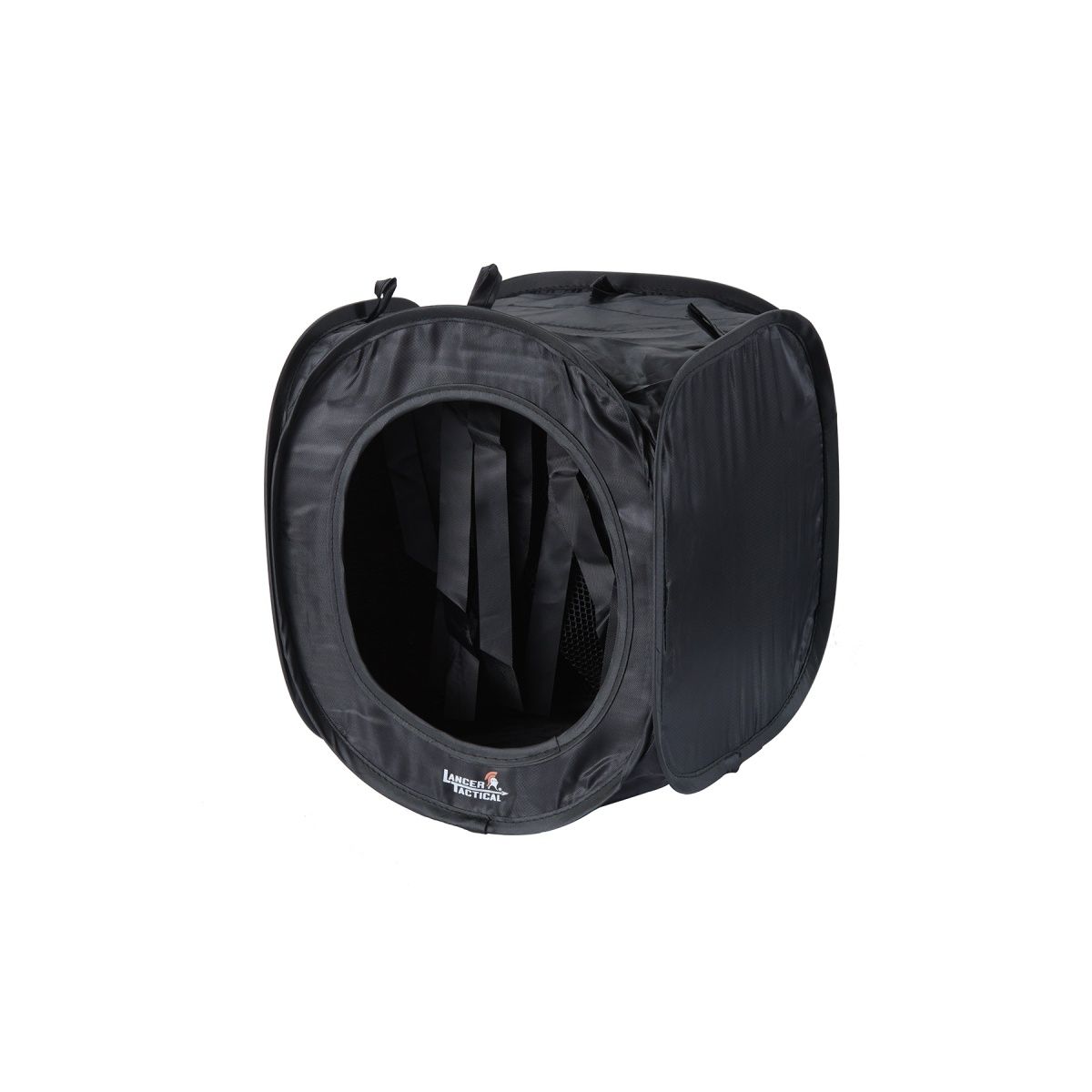 Lancer Tactical Small Portable Airsoft Target Tent with BB Catcher – Black
