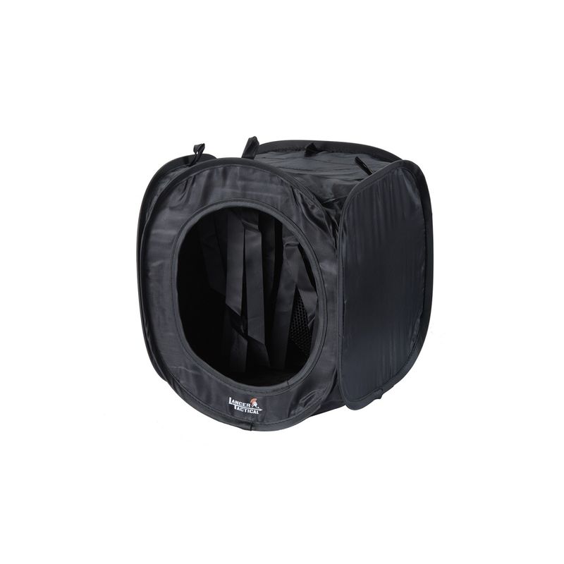 Lancer Tactical Small Portable Airsoft Target Tent with BB Catcher – Black