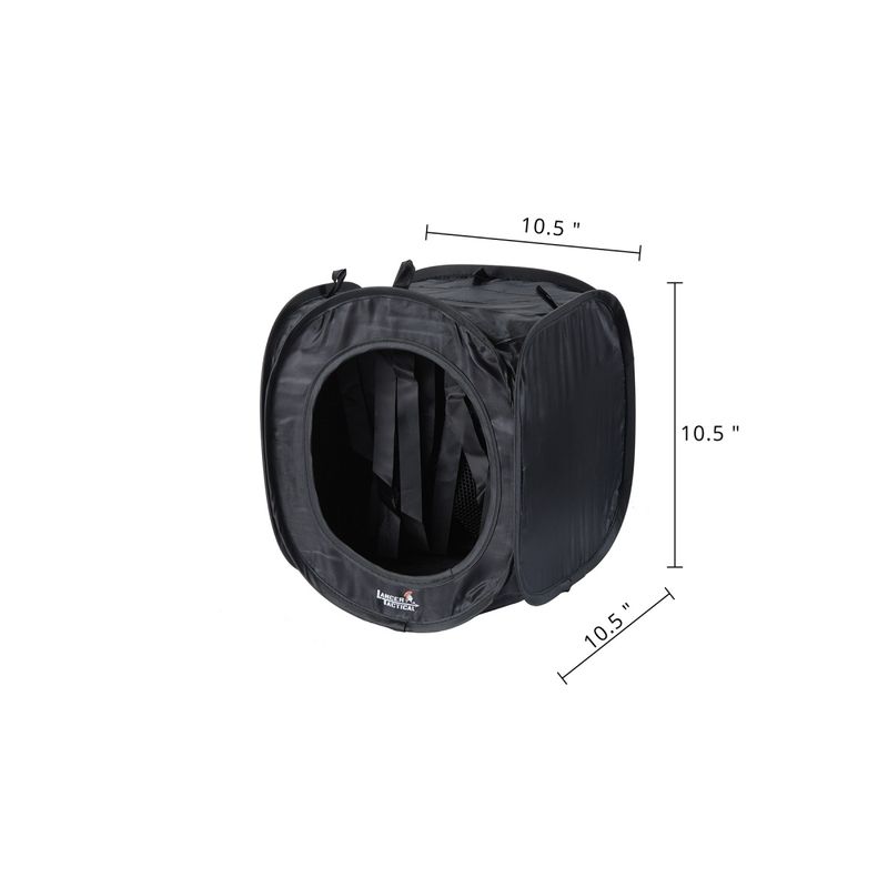 Lancer Tactical Small Portable Airsoft Target Tent with BB Catcher – Black