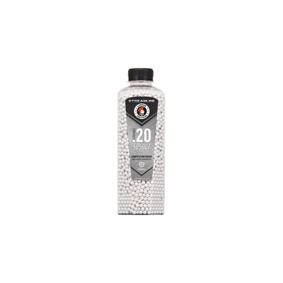 Lancer Tactical Streamline Competition Grade .20g Airsoft BBs – 5,050 Rounds – White