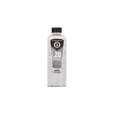 Lancer Tactical Streamline Competition Grade .20g Airsoft BBs – 5,050 Rounds – White