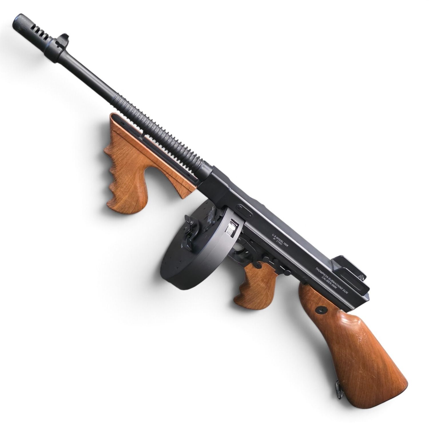Used Cybergun x Thompson 1928 "Chicago Typewriter" Airsoft AEG Rifle w/ Imitation Wood Furniture  | Pre-Owned