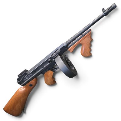 Used Cybergun x Thompson 1928 "Chicago Typewriter" Airsoft AEG Rifle w/ Imitation Wood Furniture | Pre-Owned