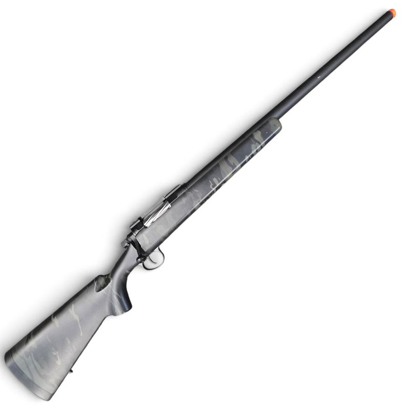 Used EMG x Barrett Fieldcraft Airsoft Precision Bolt-Action Sniper Rifle with Featherweight Zero Trigger (Color: Multicam Black) | Pre-Owned