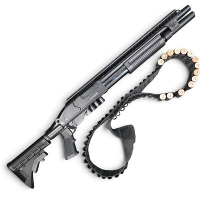 Used JAG Arms Scattergun SP Gas Shotgun Airsoft Gun w/ Bandolier & Extra Shells