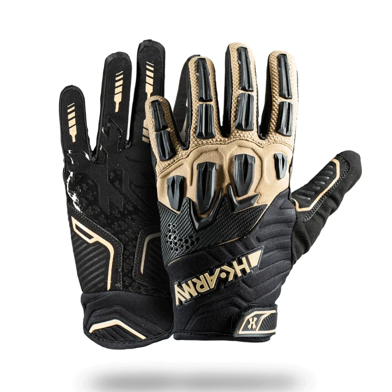 HK Army Hardline Armored Tactical Gloves Tan