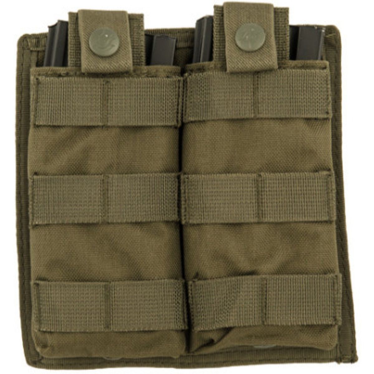 Lancer Tactical 1000D Nylon Double MOLLE Airsoft Magazine Pouch, Color: OD Green