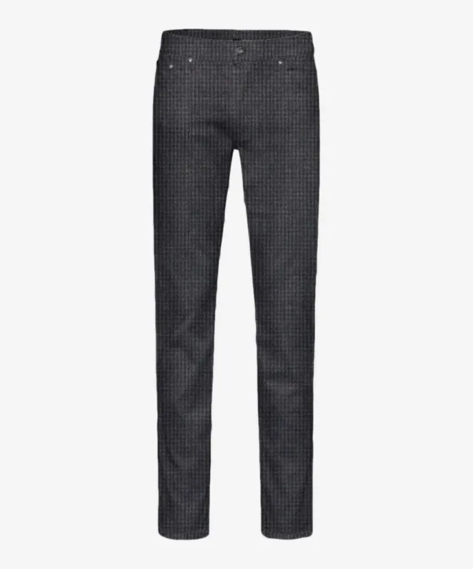 Brax Hi-Flex Jersey Check Chuck Pants