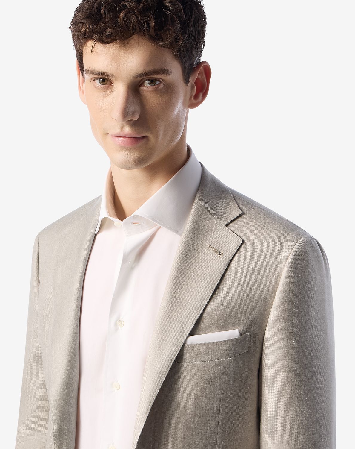 Corneliani Light Gate Wool, Silk, &amp; Linen Sport Coat