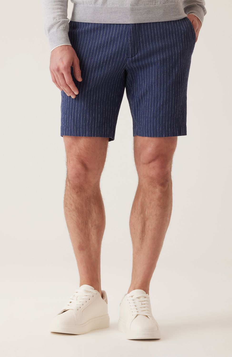 Deke Striped Supernatural Seersucker Bermuda Shorts