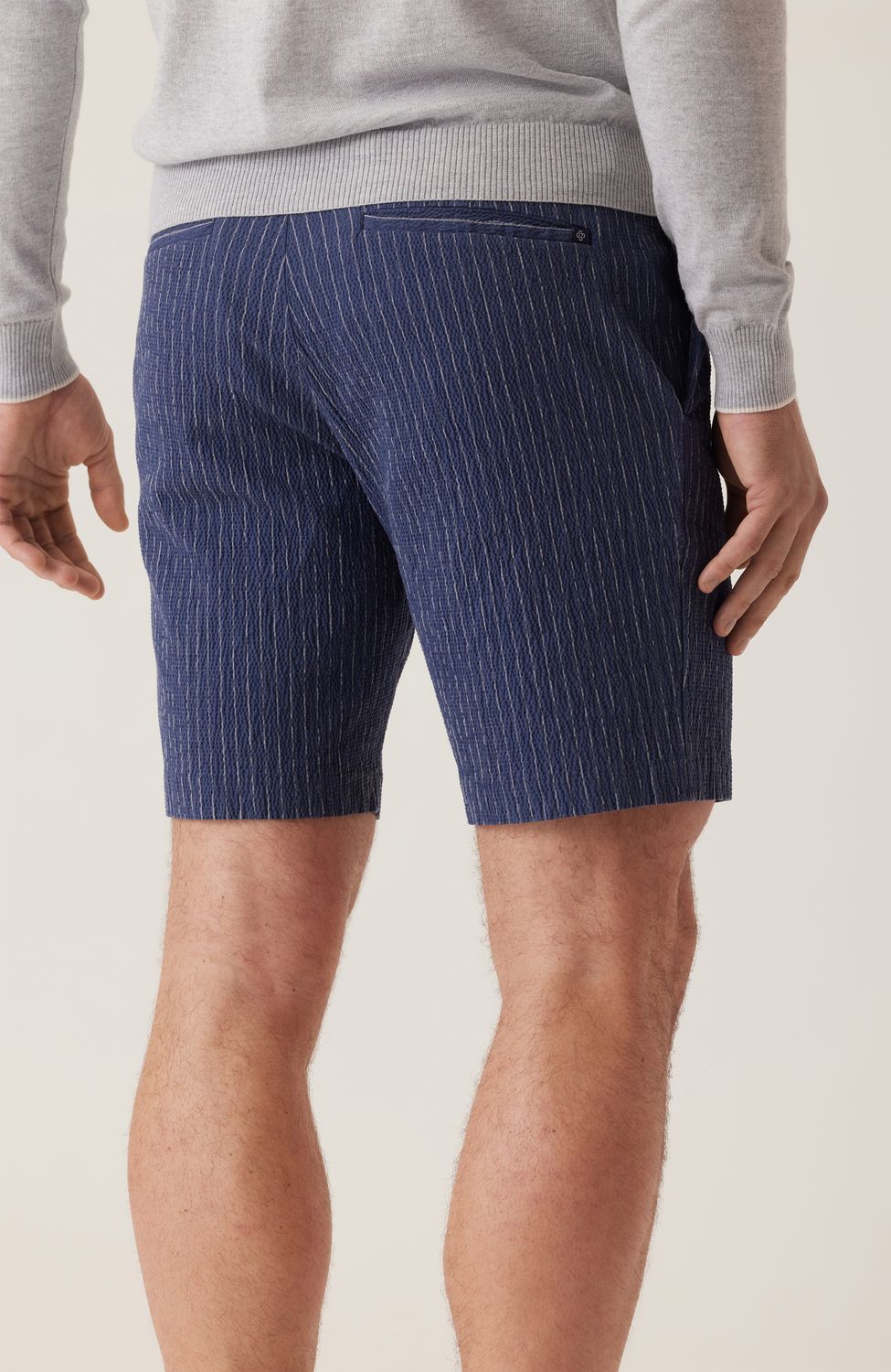 Deke Striped Supernatural Seersucker Bermuda Shorts